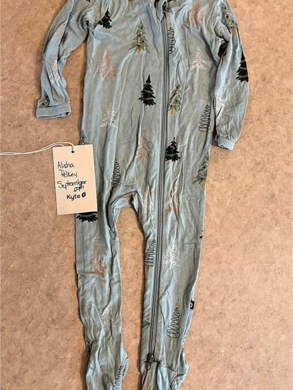 Kyte Baby Zippered Footie in Boho Tree